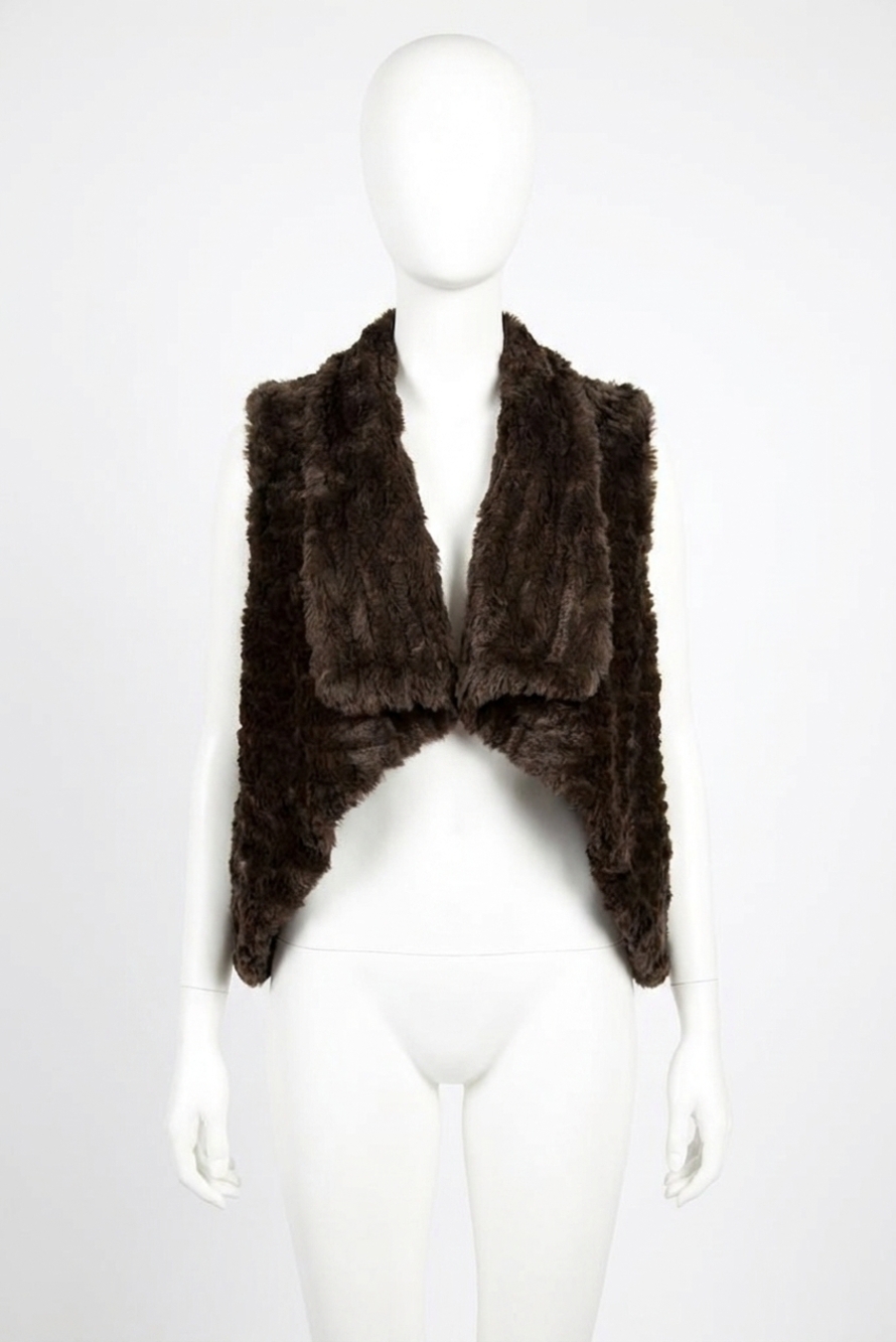 NEW LOVE TOKEN carter vest in brown